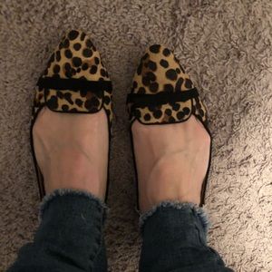Nine West leopard flats size 7.5